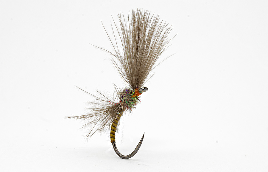 3 CDC F FLY Black Midge Sedge Emerger Dry FLIES Trout Fly FISHING Size 12 14