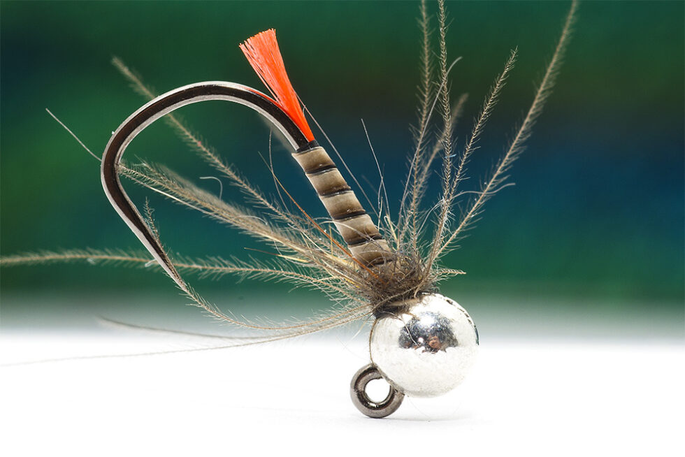 1 DOZEN BEAD HEAD BLACK AND SILVER NYMPHS FOR FLY FISHING-BH-34